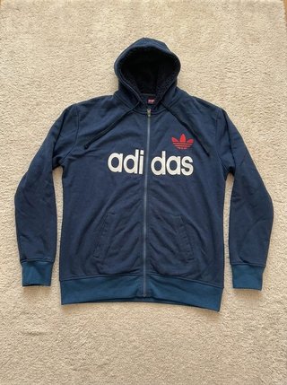 Sudadera con capucha Adidas azul marino