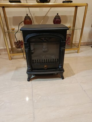 Estufa Chimenea Decorativa Negra