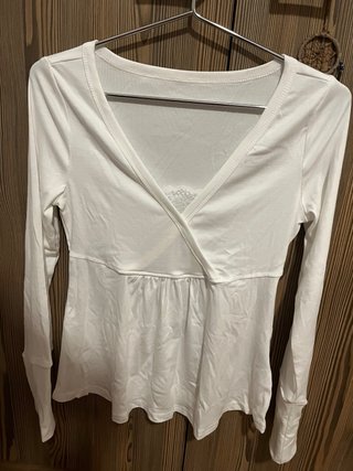 Camiseta de manga larga blanca