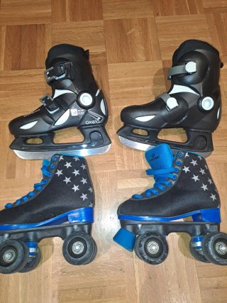 Patines de Hielo y Ruedas Talla 32-34