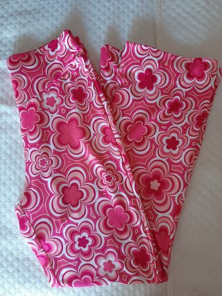 Pantalón campana estampado flores retro