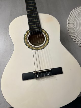 Guitarra Acústica Blanca