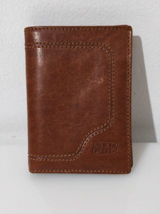Cartera de Piel Marrón hombre