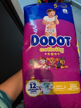 2 paquetes Pañales Dodot Activity Talla 5