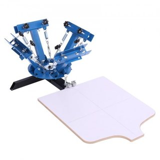 Screen Printing Machine 4 Color 1 Station Silk Scr