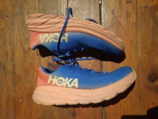 Zapatillas Hoka Azul y Naranja