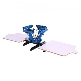 Screen Printing Machine 4 Color 2 Station Silk Scr