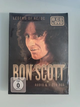 BOX 7CD Y DVD BON SCOTT ACDC AC/DVD LIVE BOOTLEG