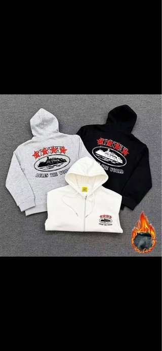 Sudadera con Capucha y Cremallera