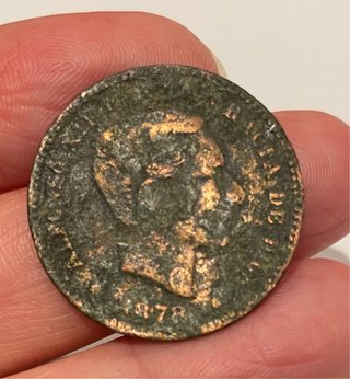 Moneda de 5 céntimos de 1878