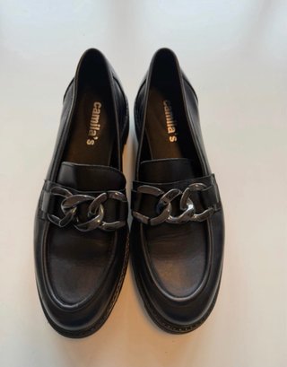 Mocasines de piel negros Camila's