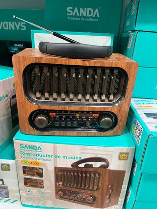 Radio Retro Bluetooth FM AM USB MP3