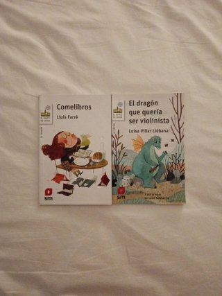 Comelibros y El dragón que quería ser violinista.