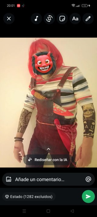 Disfraz de Chucky para hombre Disfraz echo a mano