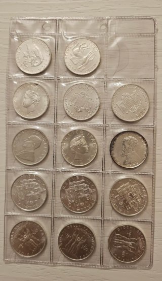 Lotto 14 Monete 500 Lire Argento Commemorative
