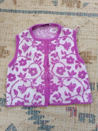 Chaleco de punto Zara estampado