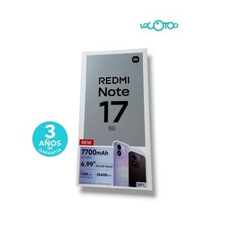 REDMI NOTE 17 8GB 256GB 5G PRECINTADO NEGRO