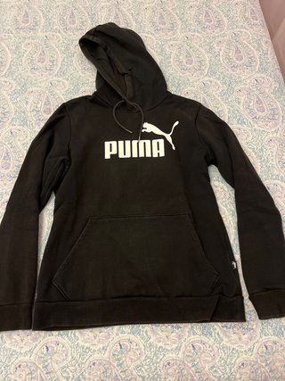 Sudadera Puma Negra con Capucha