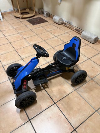 Go Kart Eléctrico Azul y Negro