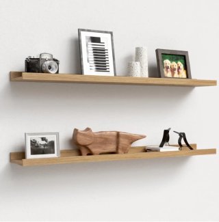 Set de 2 Estantes de Madera