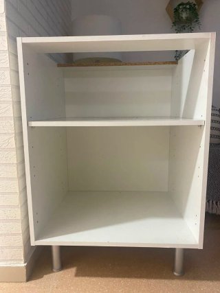 Mueble modular de cocina bajo encimera blanco 60cm