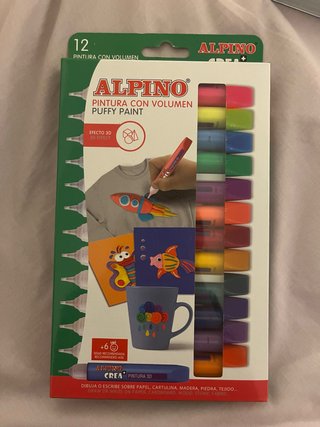 Set 12 Pinturas con Volumen Alpino