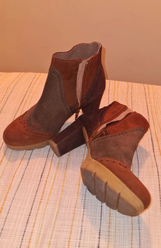 Botines Marrones y Verdes Talla 37