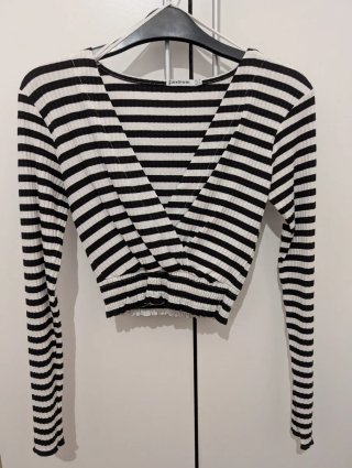 Top Manga Larga Rayas Stradivarius