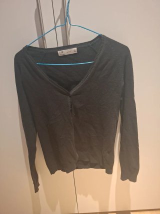 Chaqueta de punto negra Zara
