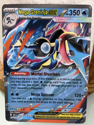 Carta Pokémon Mega Greninja EX