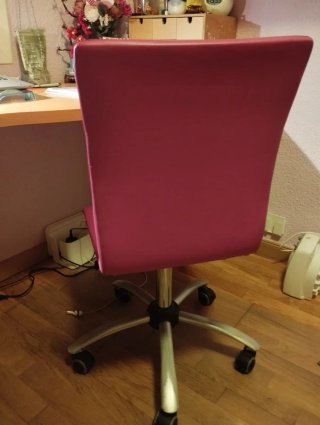 Silla de escritorio rosa