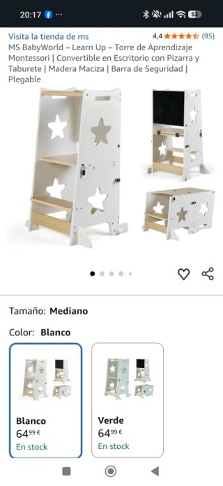 Torre de Aprendizaje MS BabyWorld Blanca