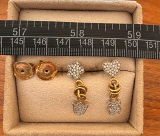 Pendientes Tous Oro 18k y Diamantes
