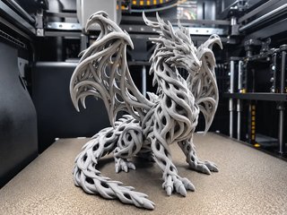 Figura de Dragón Impresa en 3D