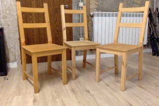 Pack 3 sillas IKEA IVAR de madera