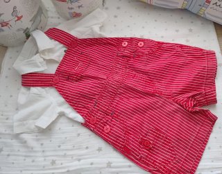 Conjunto Peto Corto y Camisa 12 Meses