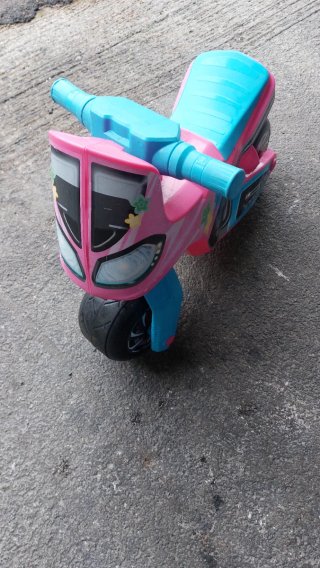 Moto correpasillos Molto cross race rosa