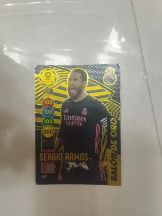 Carta Panini Sergio Ramos Balón de Oro 20-21
