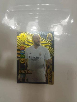Carta Panini Karim Benzema Balón de Oro
