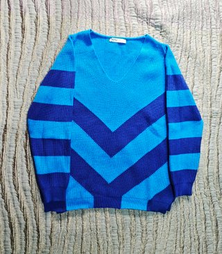 Jersey de Rayas Azul MDm Talla L