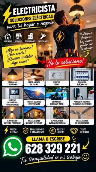 Electricista en Córdoba | Averías a domicilio