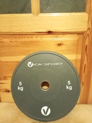 Discos Bumper Olímpico Viok Sport 5kg