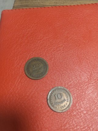 Lote 2 Monedas Portugal 10 y 20 Centavos