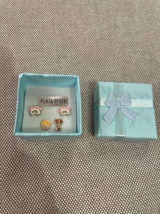 Pendientes de Plata con Motivos de Animales