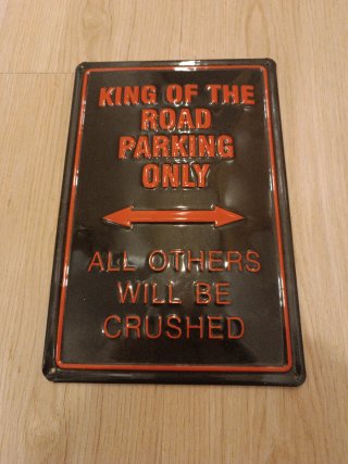 Chapa Decorativa King of the Road
