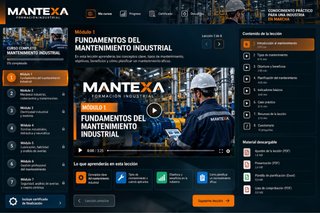Curso de Mantenimiento Industrial · 7 módulos.