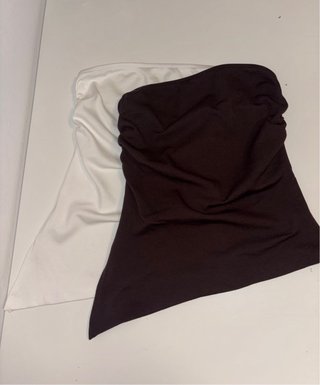 Pack 2 Tops Bandeau Asimétricos de Bershka