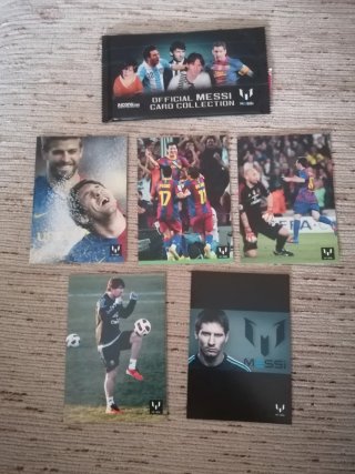 Set 5 Cromos Messi Icons Collection