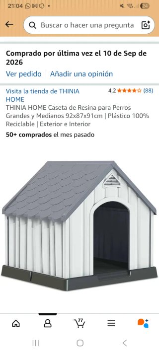 Caseta para Perro Grande THINIA HOME