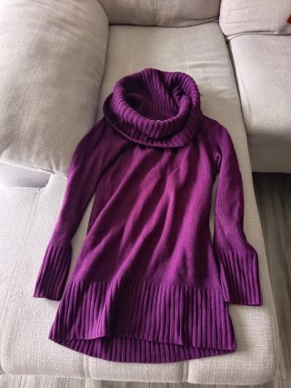 Vestido de lana H&M morado talla S
